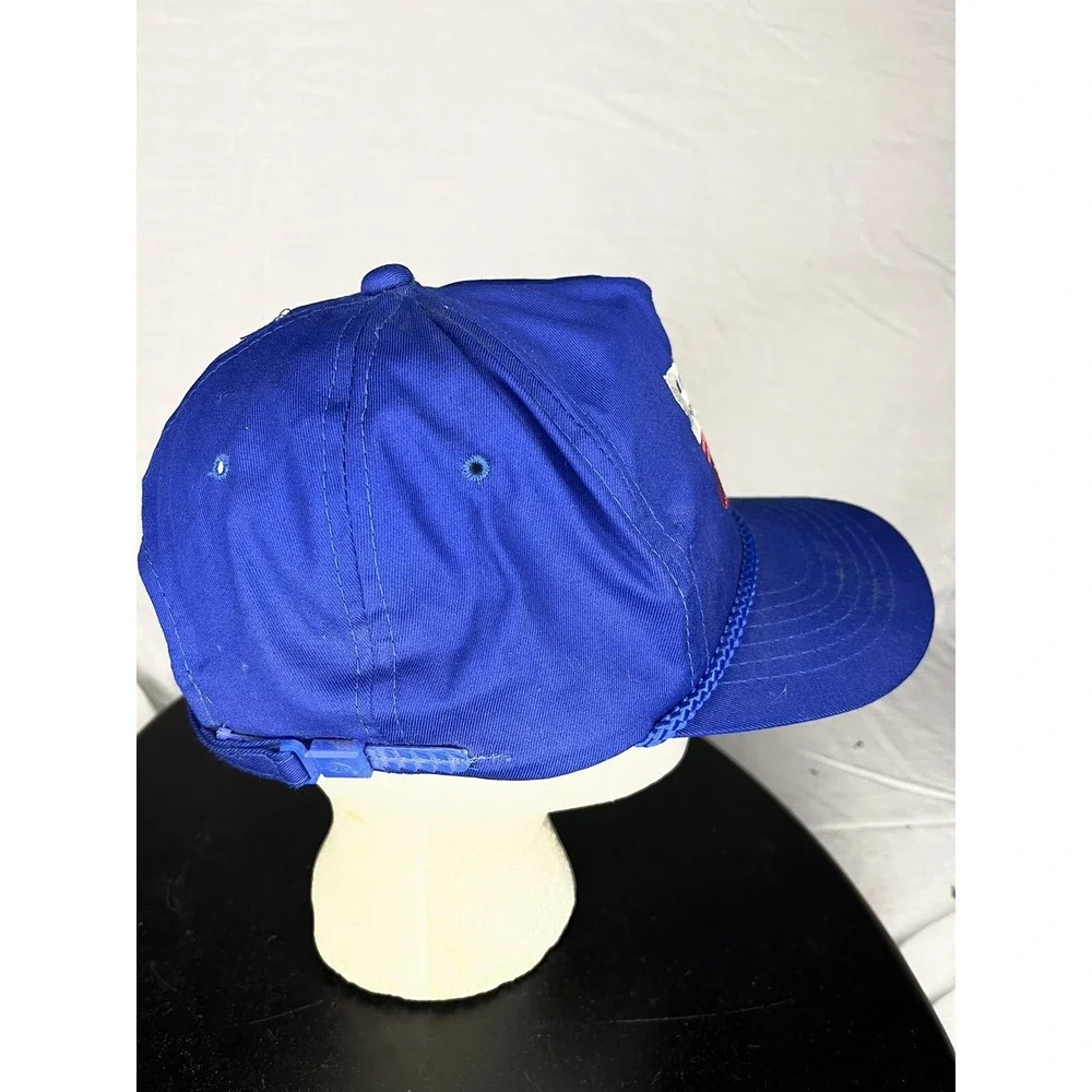 Vintage 1992 Bush Quayle Presidential Campaign Rope Hat Blue Made In The USA